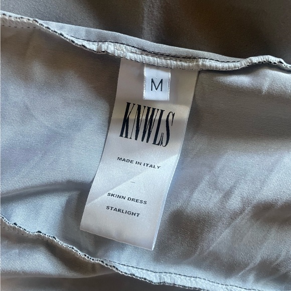 KNWLS black and gold fitted mini dress - Picture 4 of 5